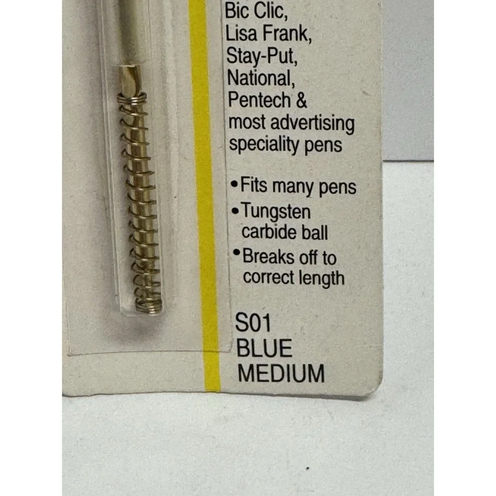 VTG EVERSHARP BALLPOINT PEN REFILL 1 FITS ALL S01 MEDIUM BLUE‎ NOS